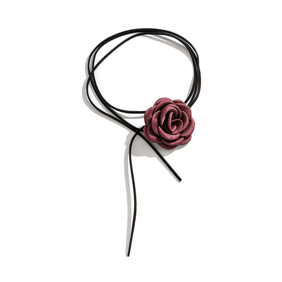 Floral Satin Cord Choker Kalsten
