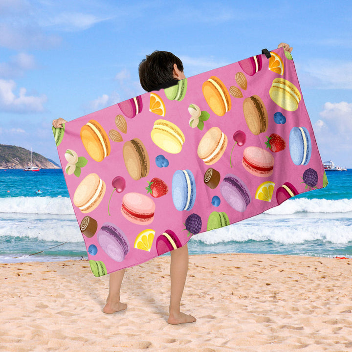 Beach blanket with colorful cupcake design Kalsten