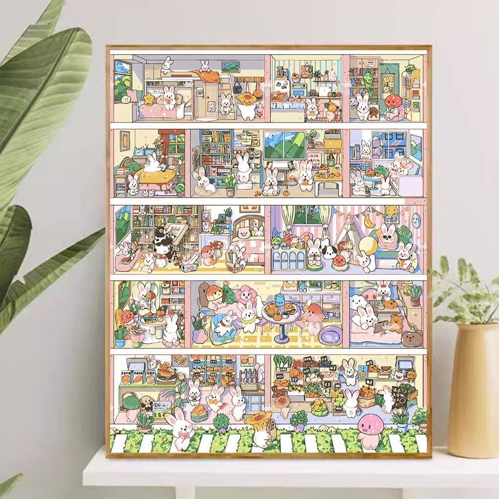 Playful Cartoon-Themed Art Canvas Kalsten
