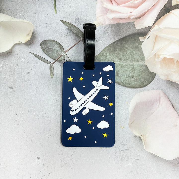 Airplane-Themed Luggage Tag Kalsten