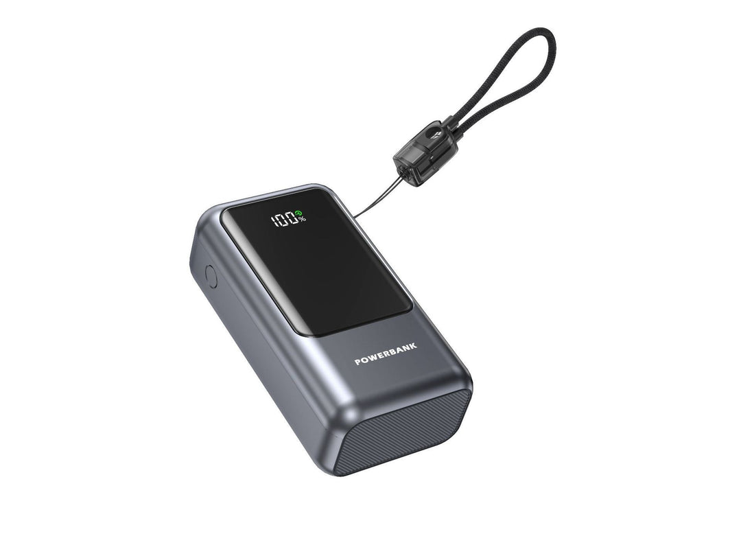 Portable power bank with digital charge indicator and compact design Kalsten