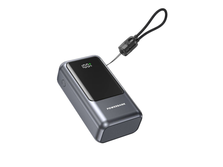 Portable power bank with digital charge indicator and compact design Kalsten