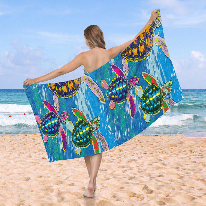 Beach towel with creative turtle design Kalsten