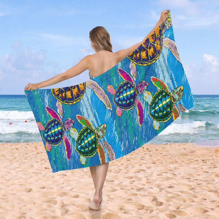 Beach towel with creative turtle design Kalsten