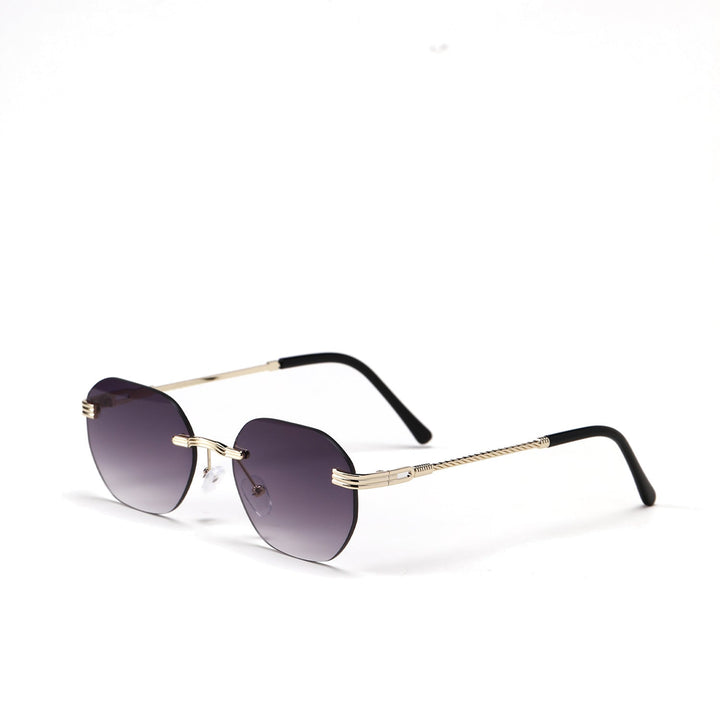 Ladies geometric sunglasses with elegant metal frame Kalsten