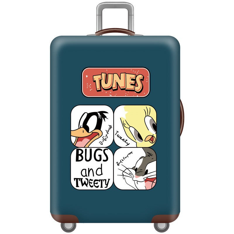 Unisex nan hard shell suitcase with Tom and Jerry design, telescopic handle and smooth-running swivel wheels Kalsten