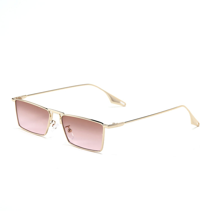 Women's elegant square sunglasses with narrow metal frame and UV protection Kalsten