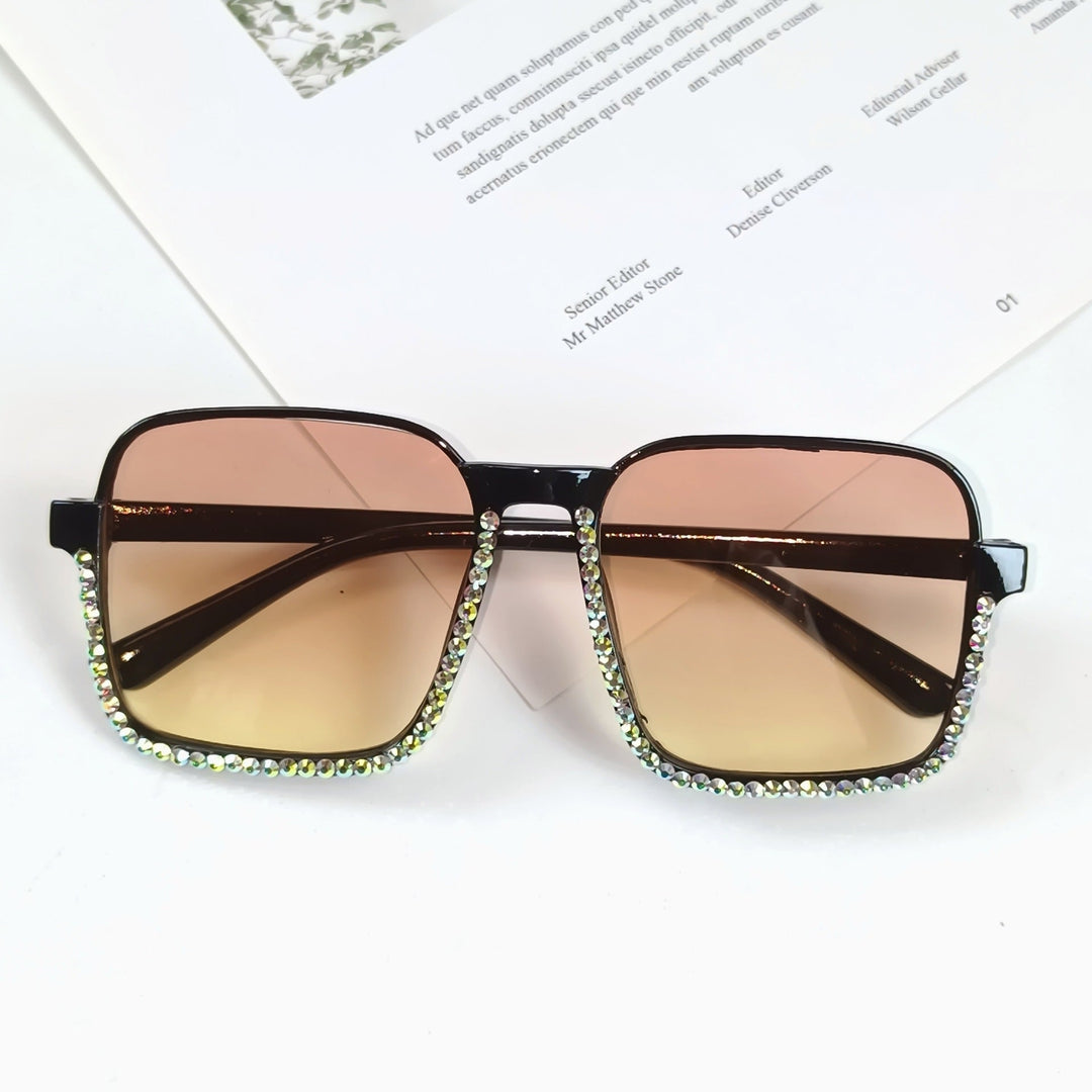 Ladies Glamorous Sunglasses with Sparkling Rhinestone Embellishment Kalsten