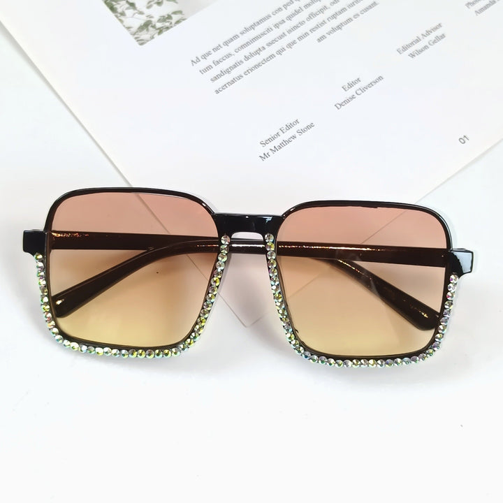 Ladies Glamorous Sunglasses with Sparkling Rhinestone Embellishment Kalsten