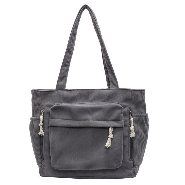 Textured Multi-Pocket Tote Bag Kalsten