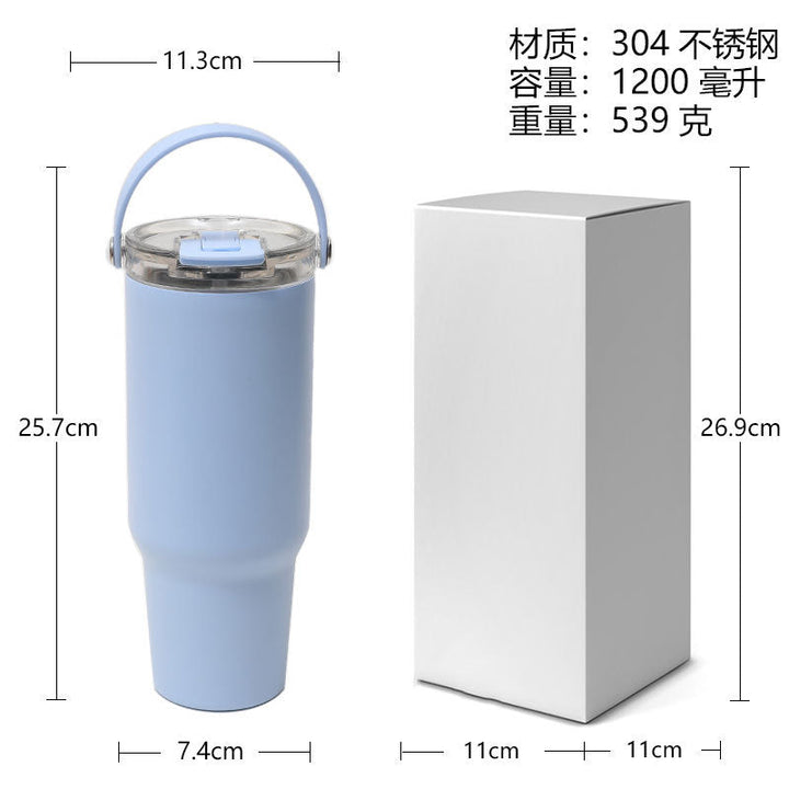 Women's insulated drinking cup with robust silicone grip and leak-proof lid Kalsten
