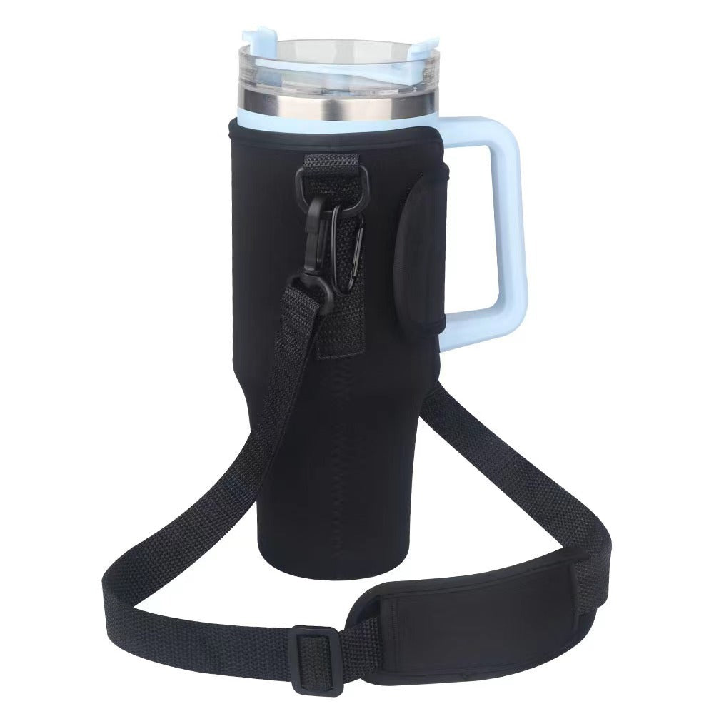 Ladies trendy and sparkling drinking bottle with shoulder bag Kalsten