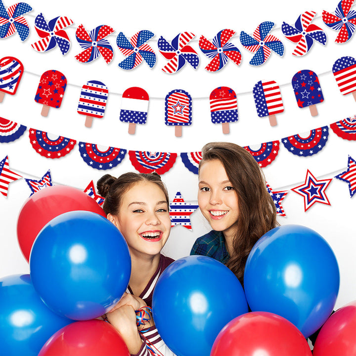 Unisex nan multi-layered fan garland made of paper for party and window decoration Kalsten