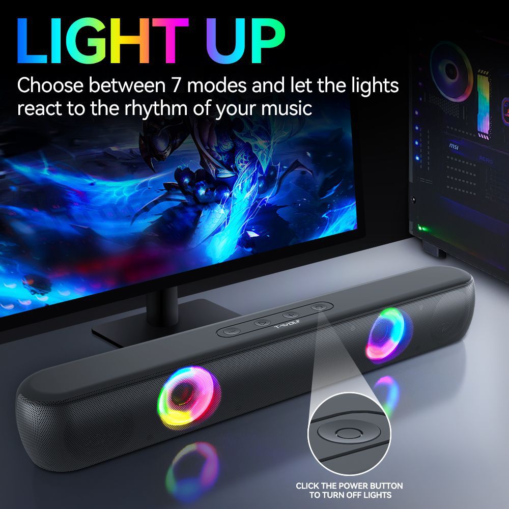 Bluetooth Speaker with RGB Lighting Kalsten