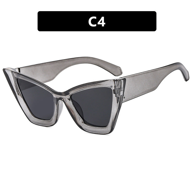 Women's Cat-Eye Sunglasses with Unique Wave Frame Kalsten
