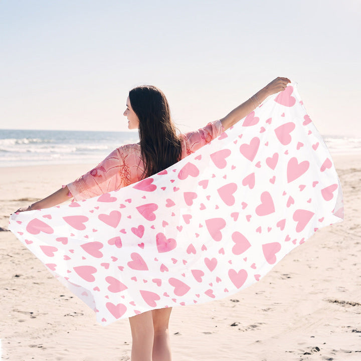 Light beach towel with creative jellyfish motif Kalsten