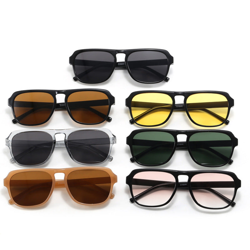 Women's modern rectangular sunglasses with polarized lenses Kalsten