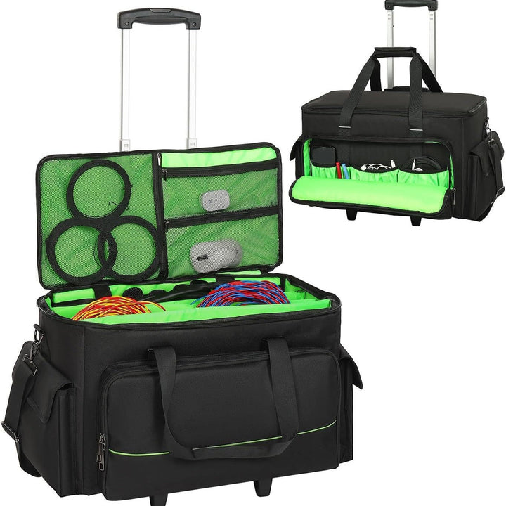 Multifunctional storage bag with wheels and organizer Kalsten