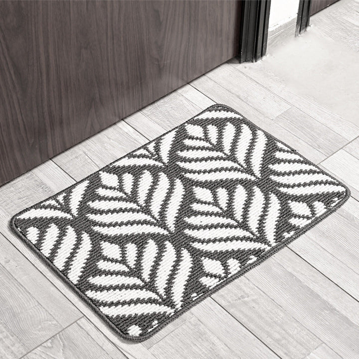 Leaf Patterned Anti-Slip Bathroom Mat