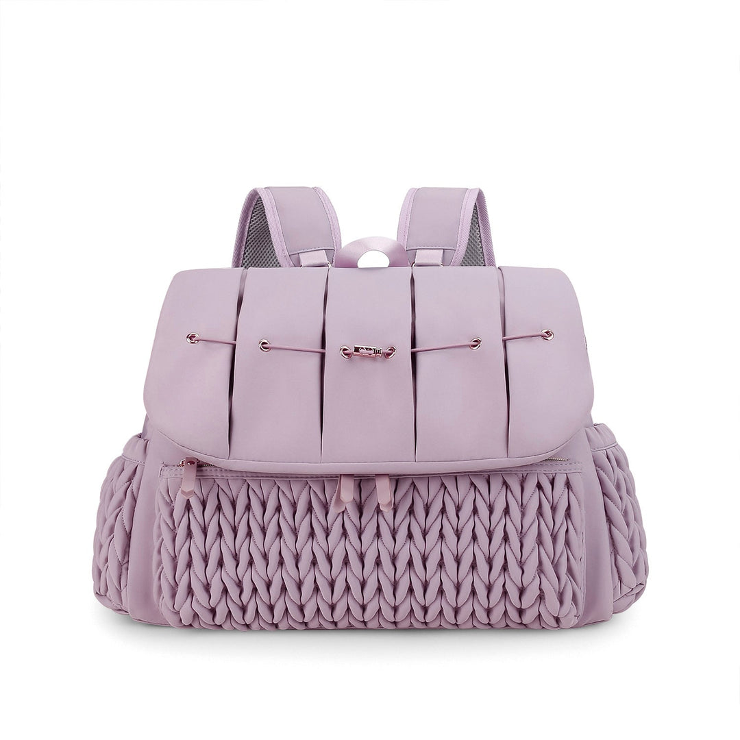 Fashionable backpack with braided design Kalsten
