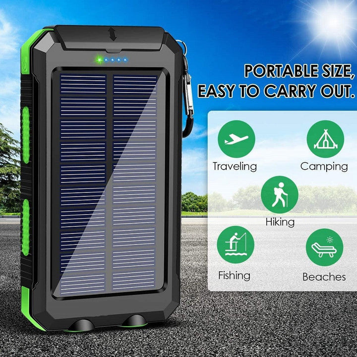 Solar Powerbank with Integrated LED Light and Compass Kalsten