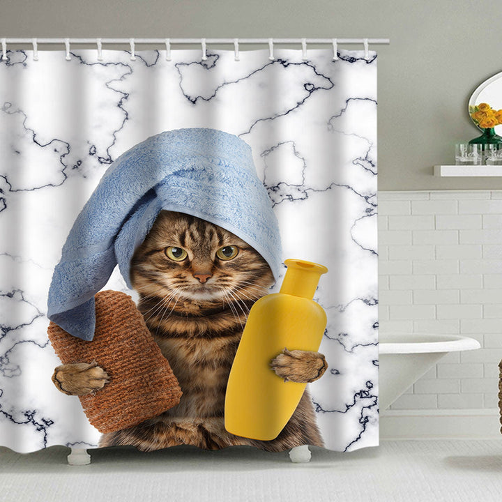Artistic Dog Illustration Shower Curtain Kalsten