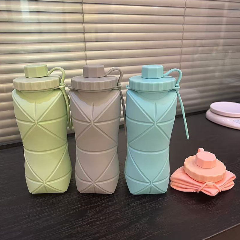 Women collapsible silicone drinking bottle Kalsten