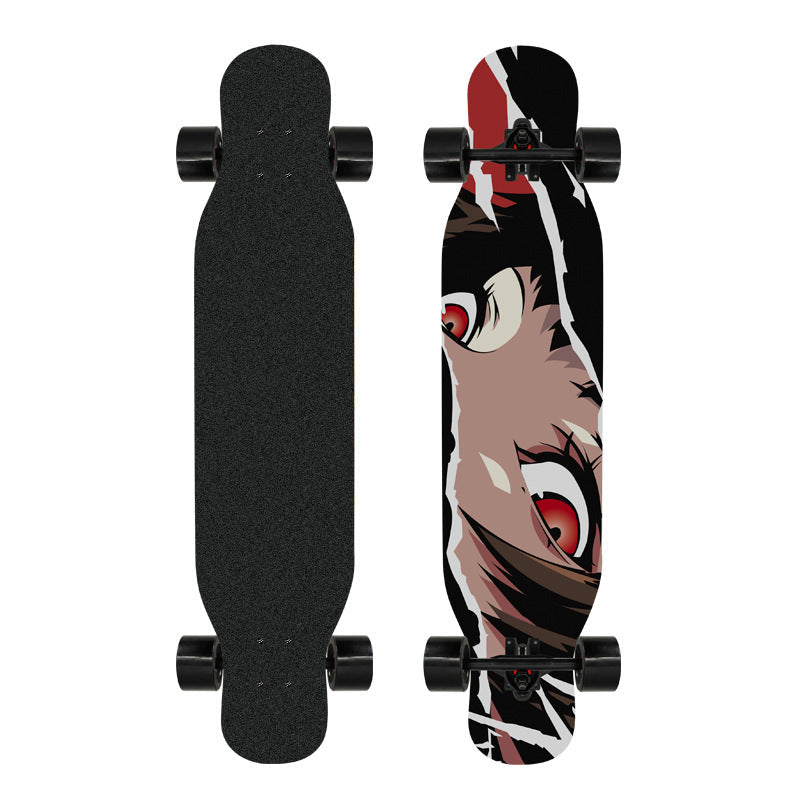Artistic Lion-Emblazoned Longboard Kalsten