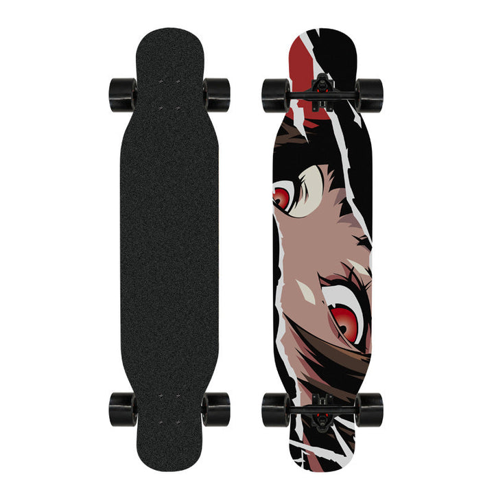Artistic Lion-Emblazoned Longboard Kalsten