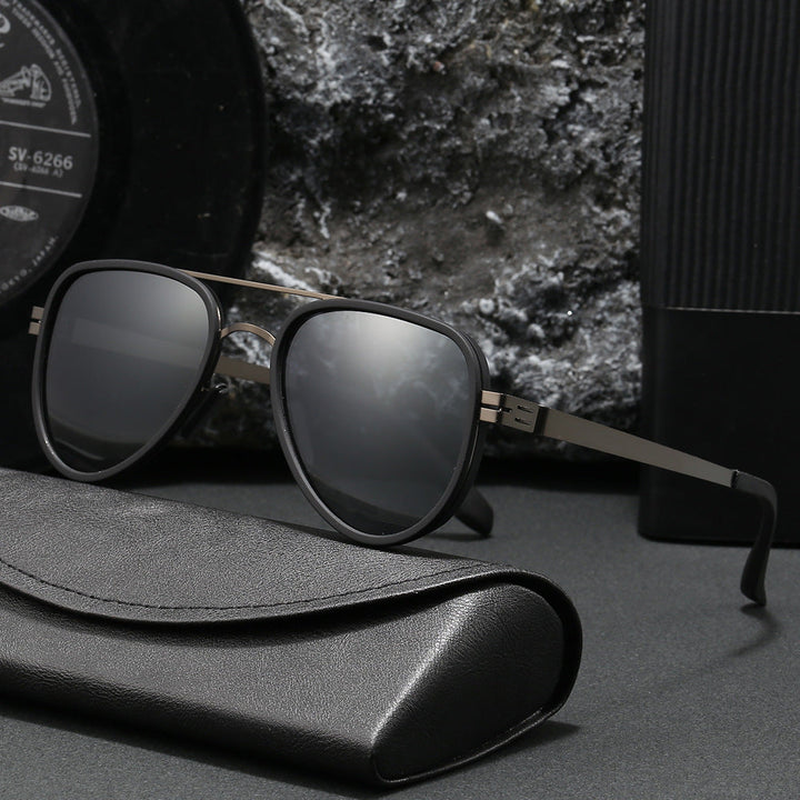 Women Aviator Sunglasses with robust metal frame and polarized lenses Kalsten