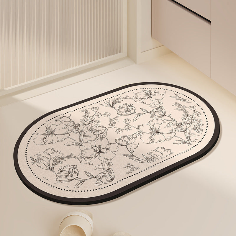 Elegant Minimalist Bathroom Mat Kalsten