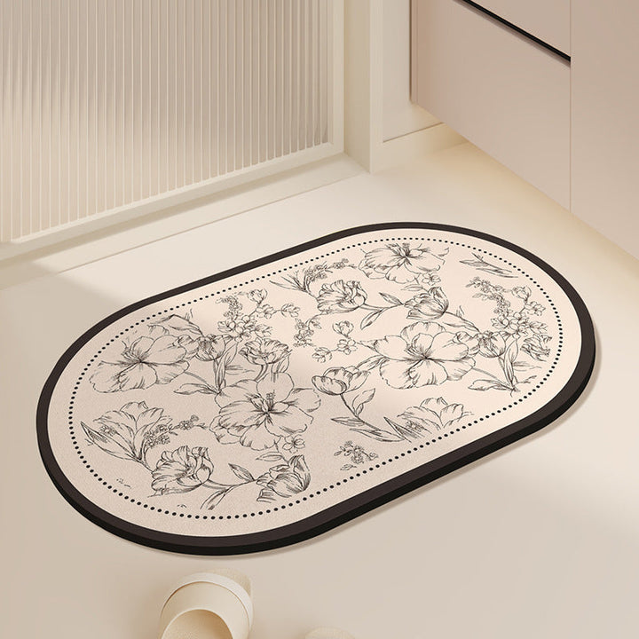 Elegant Minimalist Bathroom Mat Kalsten