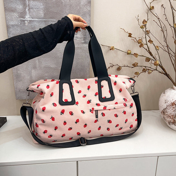 Tote bag with fruity design and multifunctional compartments Kalsten
