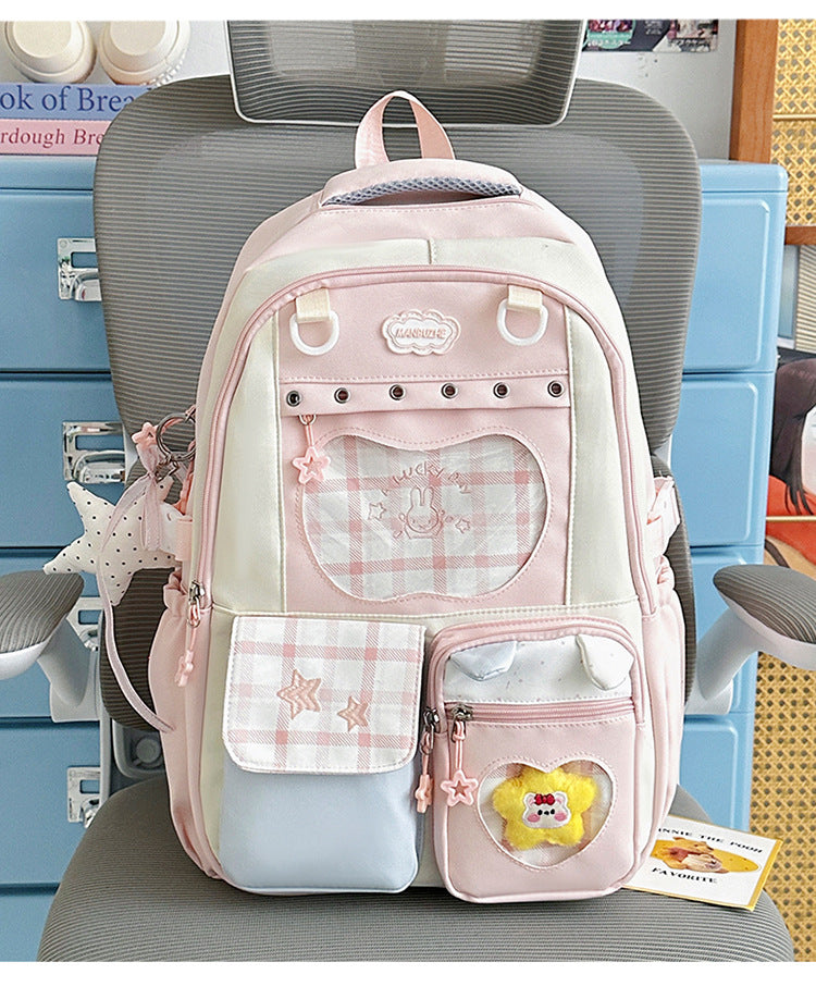 Multi-Functional Stylish Patterned School Backpack