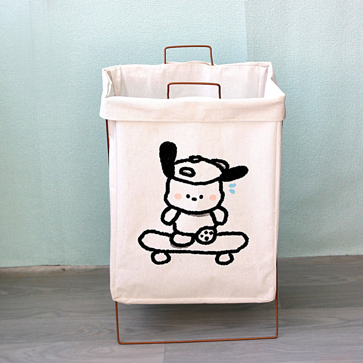 Decorative laundry basket with inspiring quotes Kalsten