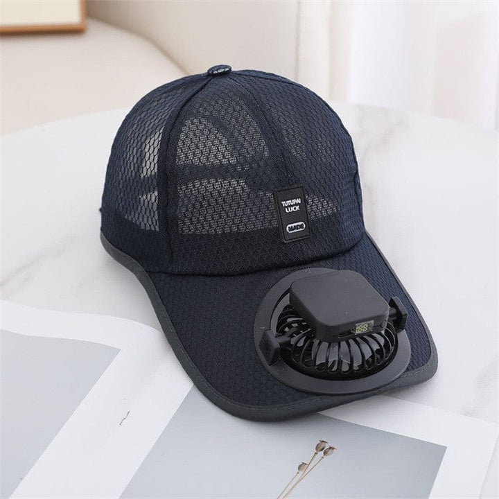 Solar-powered Fan Cap with integrated fan and breathable mesh Kalsten
