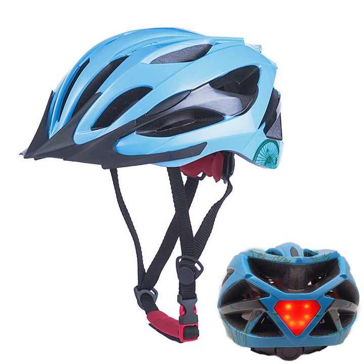 Bicycle helmet with LED rear light and optimal ventilation Kalsten