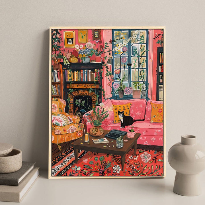 Cozy Floral-Themed Home Decor Art Print Kalsten