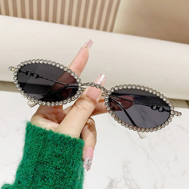 Ladies Designer Eyewear Frame with Extravagant Pearl Frame Kalsten