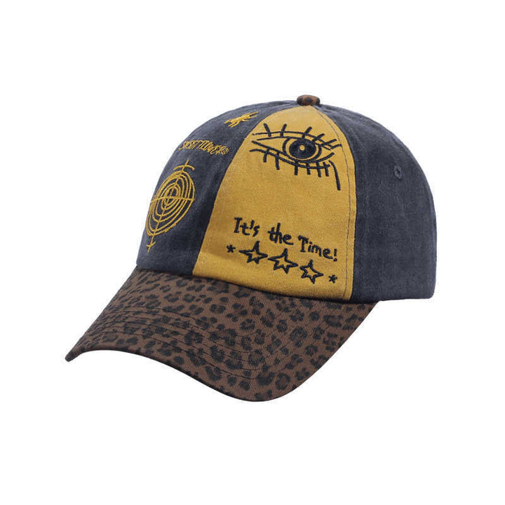 Men's Artistic Mixed Fabric Baseball Cap Kalsten