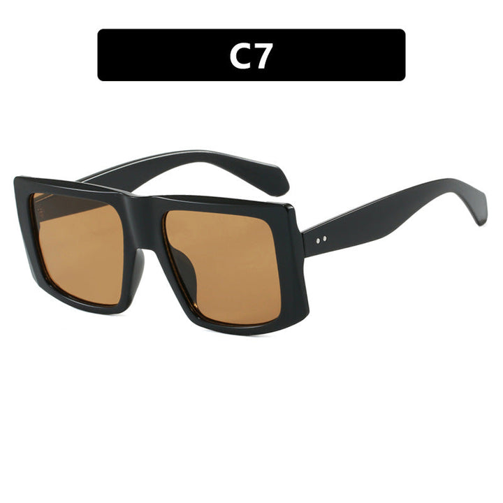 Women's square sunglasses with robust plastic frame and protective UV filter Kalsten