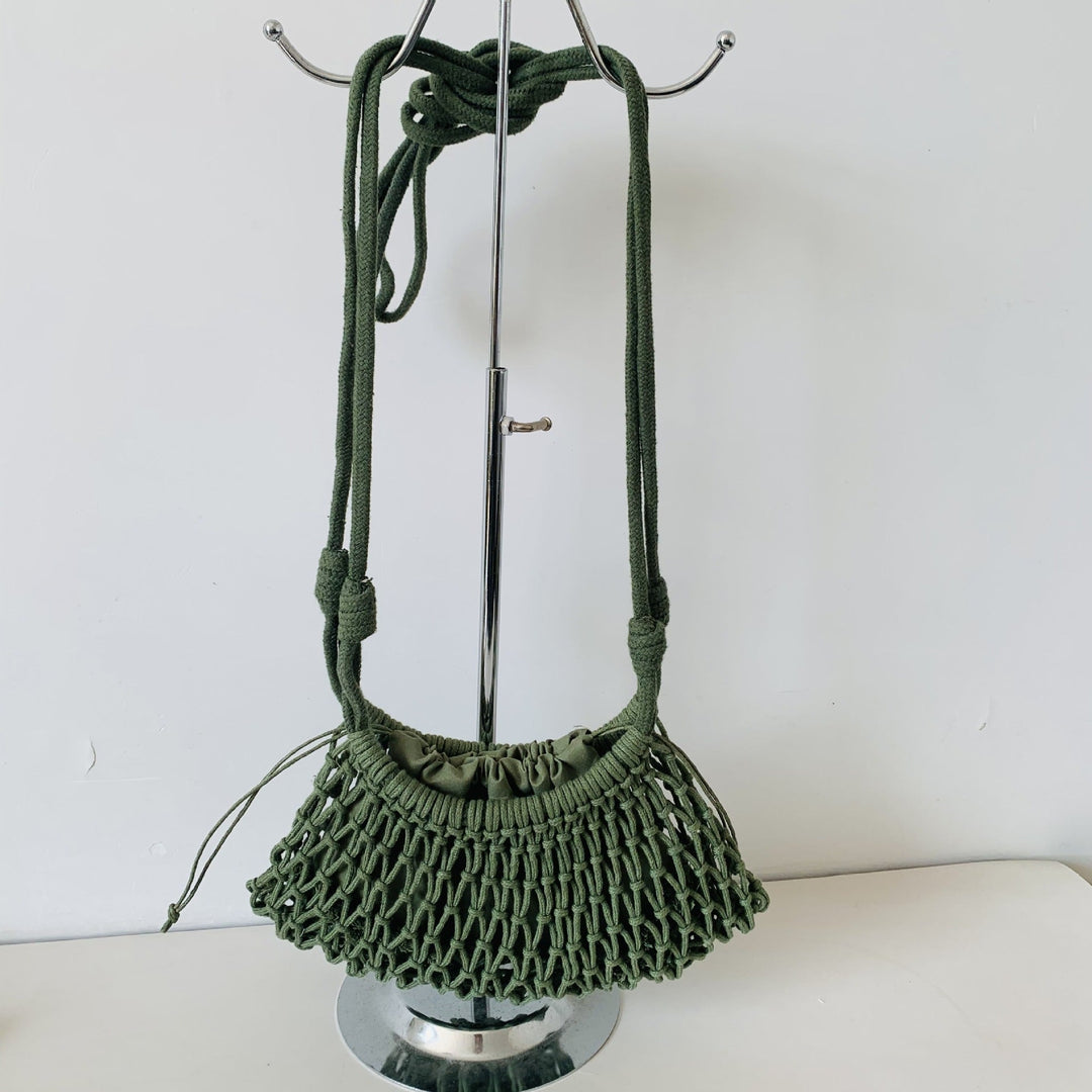 Hand-knotted tote bag with adjustable shoulder strap Kalsten