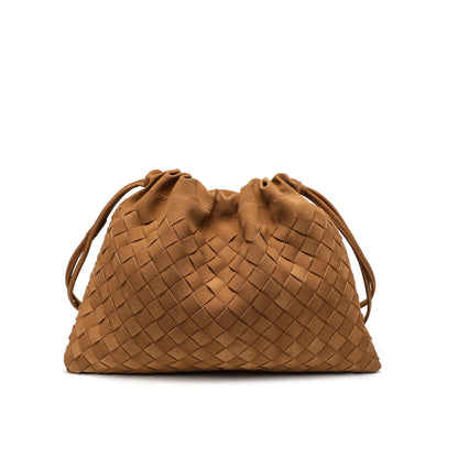 Woven Drawstring Shoulder Bag Acalora