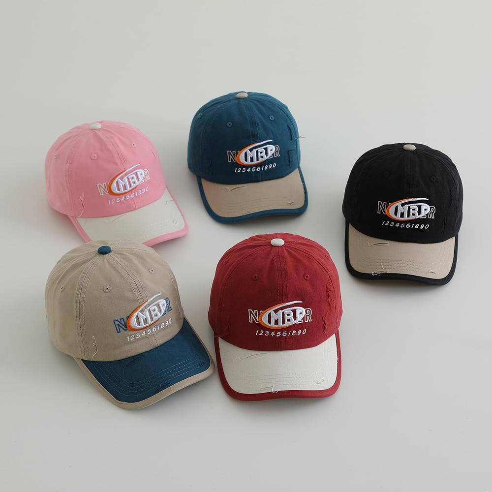 Men's Distressed Cotton Logo Baseball Cap Kalsten