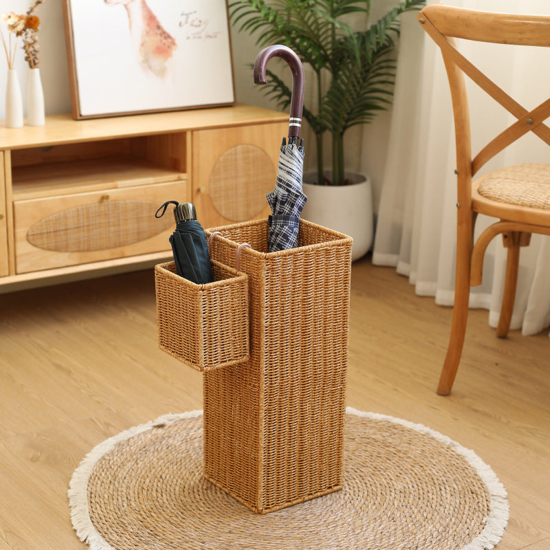 Rectangular Wicker Waste Bin Kalsten