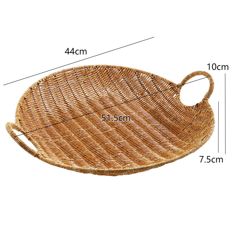 Handwoven Rectangular Storage Basket with Comfortable Handles Kalsten