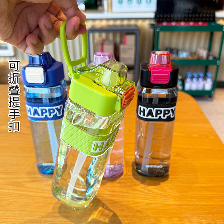 Ladies leak-proof drinking bottle with integrated measuring scale and secure lid Kalsten