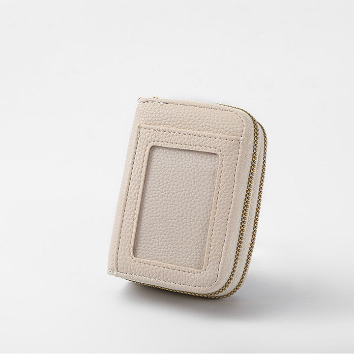 Leather Slim Zippered Coin Wallet Kalsten