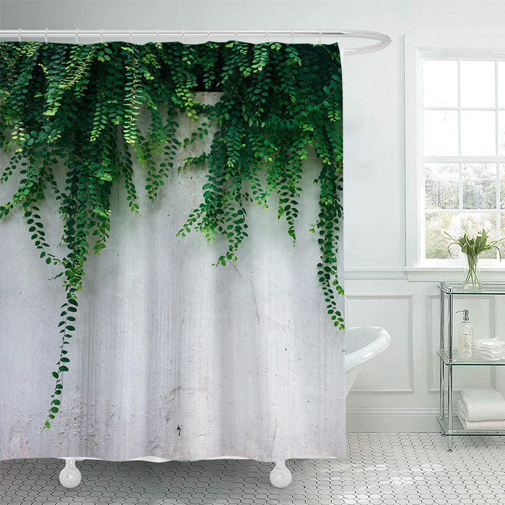 Botanical Leaf Print Shower Curtain Kalsten