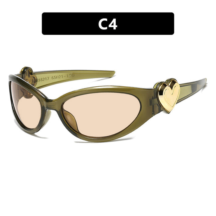 Ladies fashionable sunglasses with heart-shaped detail Kalsten